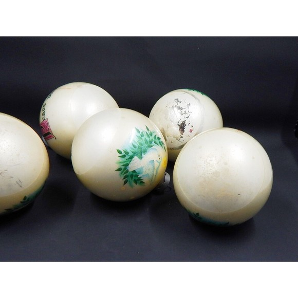 Essex Franke Mercury Glass Christmas Ornaments Dove Peace On Earth Lot of 5 - Picture 6 of 8